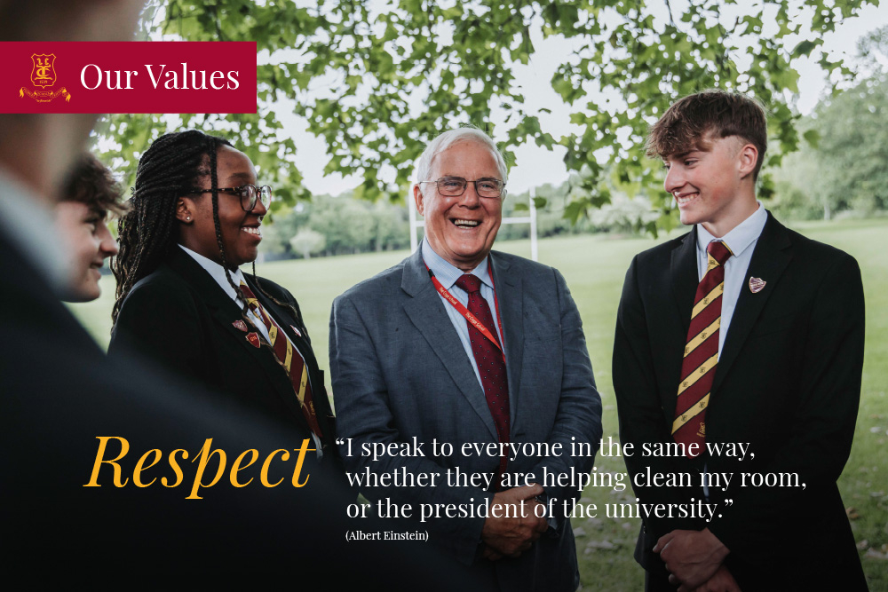 Crypt School Value board Respect 1500x1000mm copy